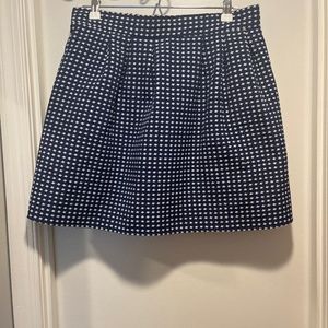 A line blue skirt